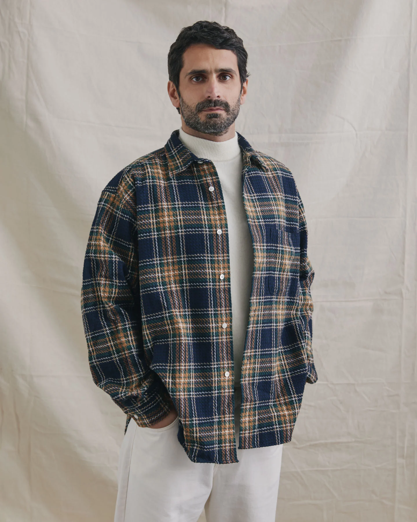Carvalho Navy Checks - Image 4