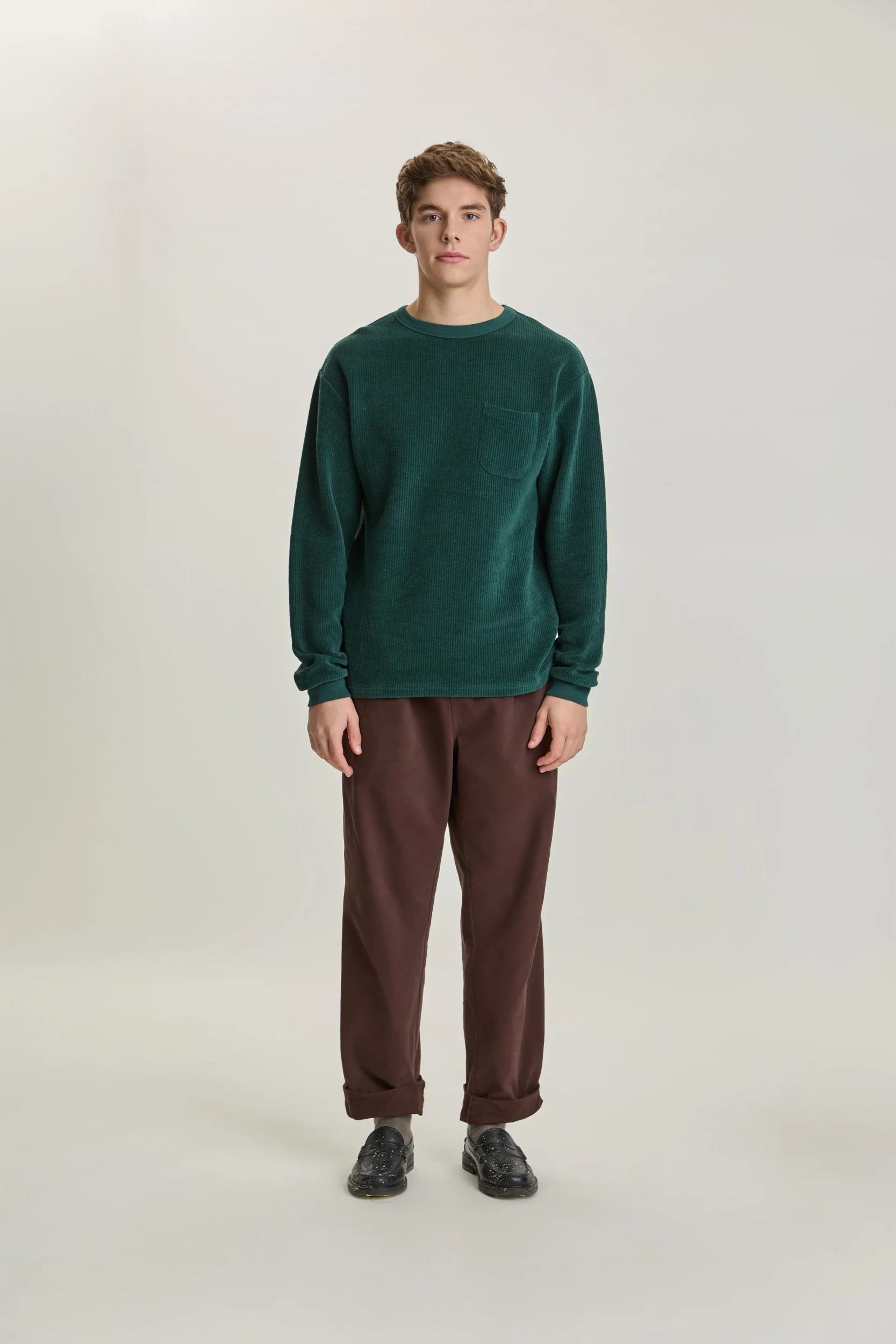 Duarte Ribbed Dark Green - Image 3