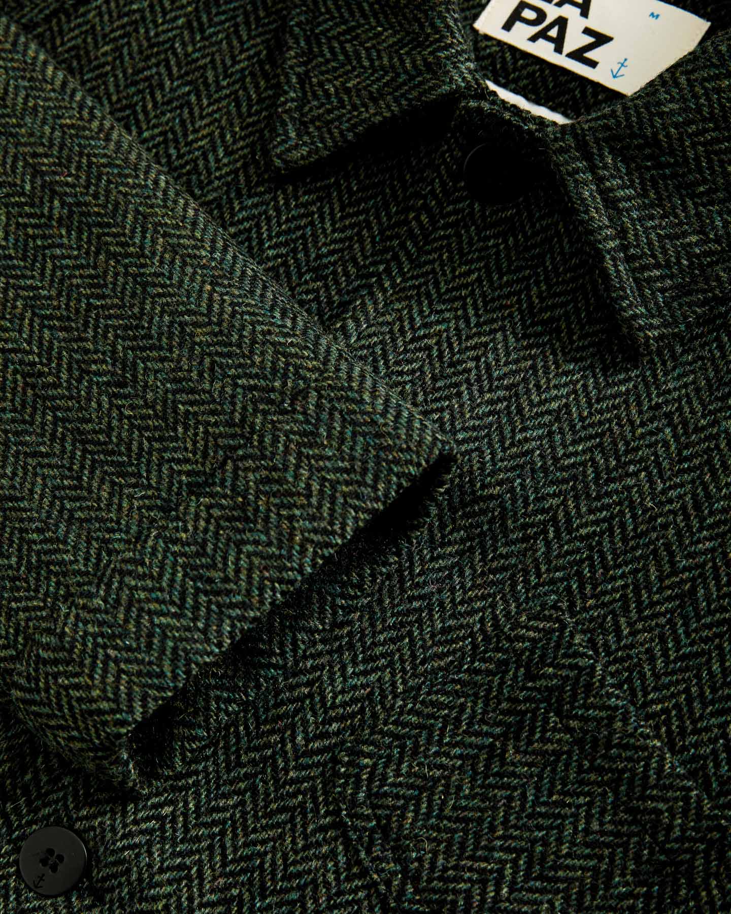 Mantero Black/Green Herringbone - Image 4