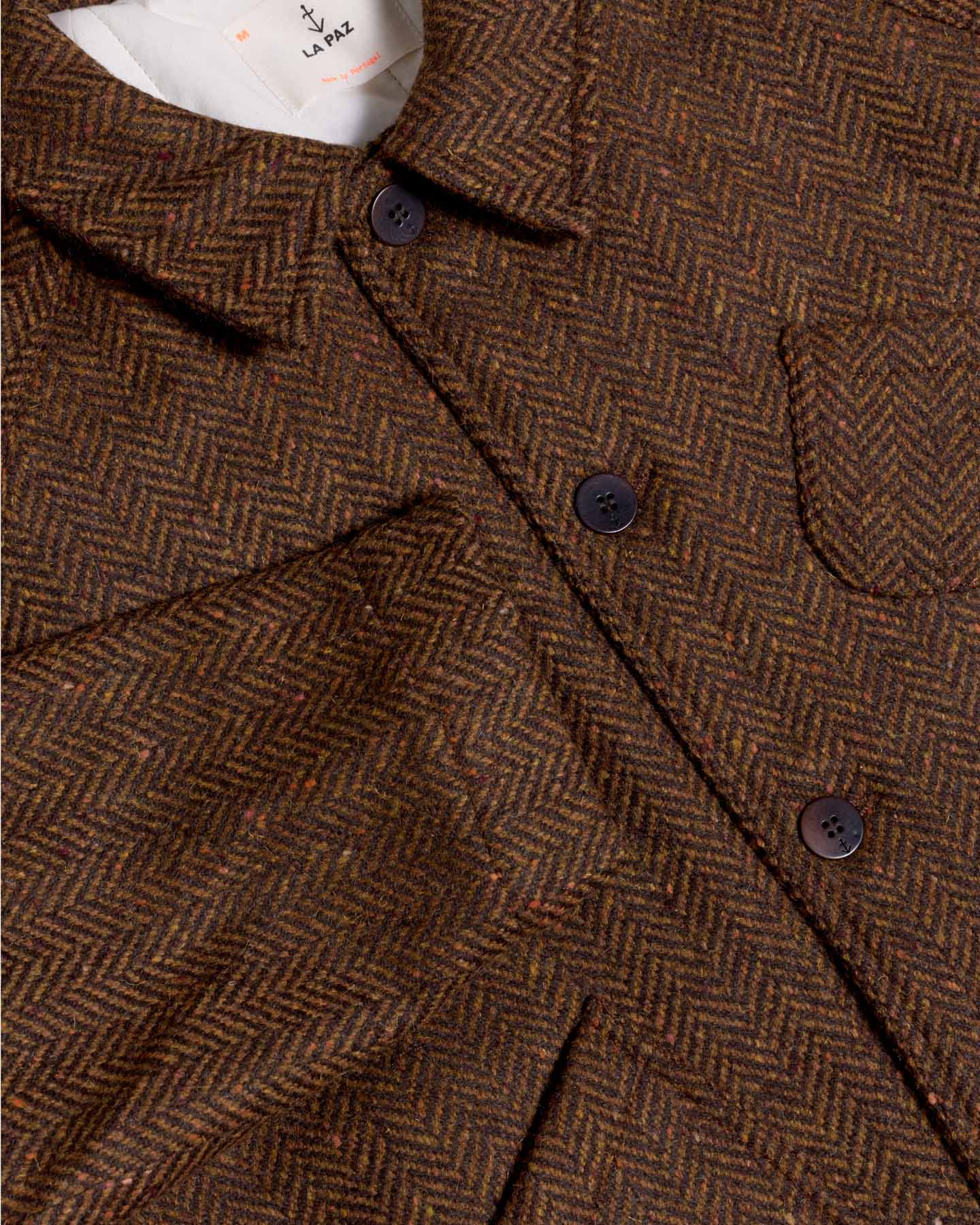 Mantero Brown Mesc Herringbone - Image 3