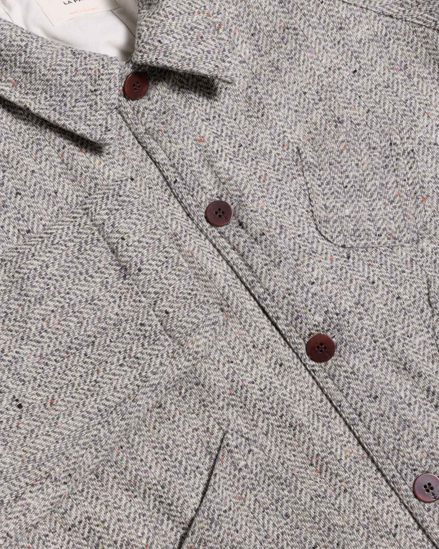 Mantero Grey Mesc Herringbone - Image 3